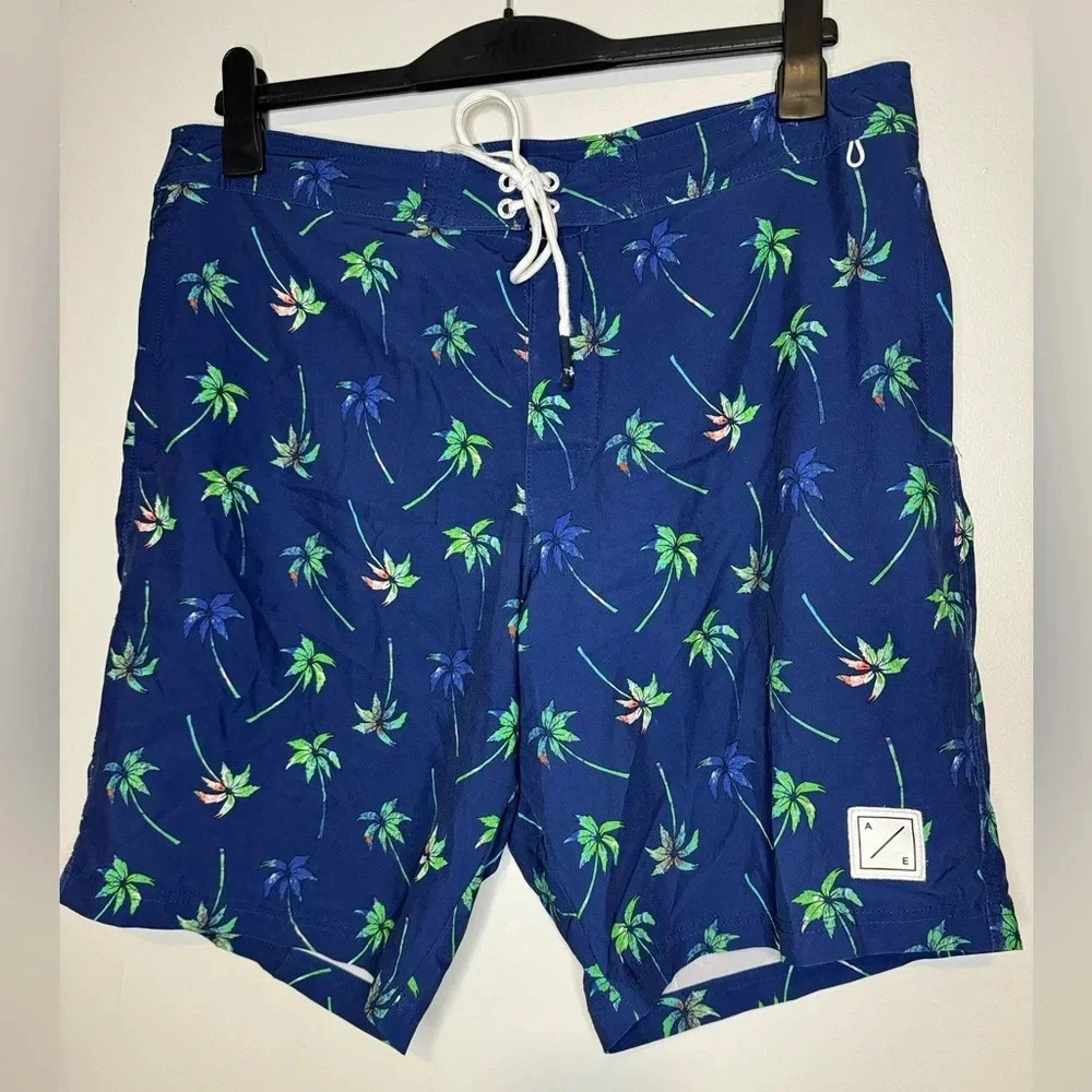 American Eagle Swim‎ Trunks Tree desing size L